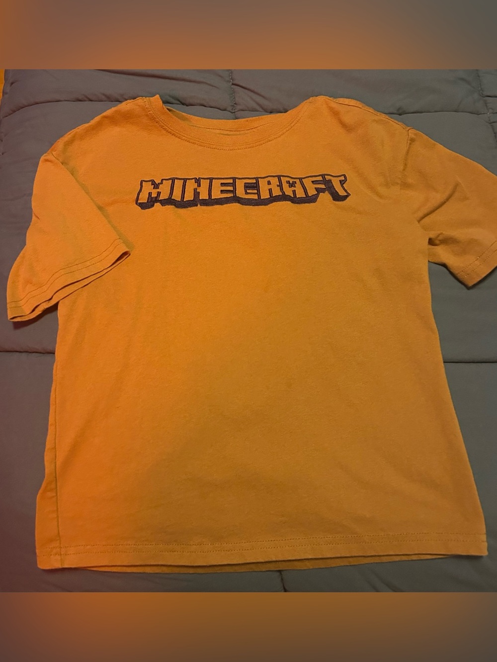 Minecraft Short Sleeve Tee in Yellow